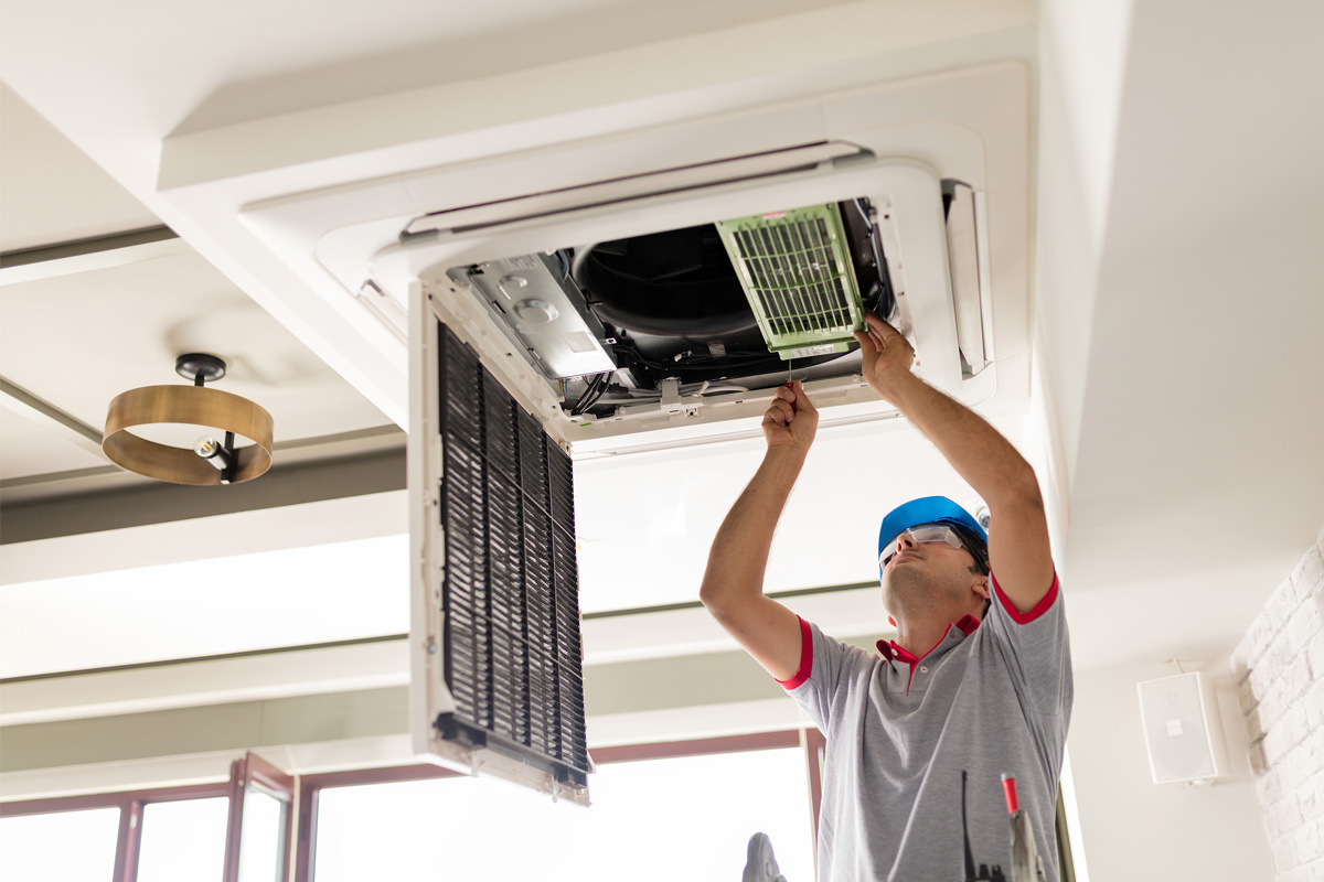 Daikin Ceiling Cassette Maintenance Works